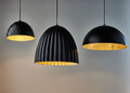 Pendant Lamp Telma E27, black/gold