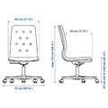 VEBJÖRN/MULLFJÄLLET / BILLY/OXBERG Desk and storage combination, and swivel chair beige/grey/white