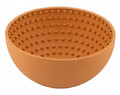 LickiMat Wobble Deep Bowl for Dogs, soft, orange