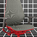 STYRSPEL Gaming chair, grey/red