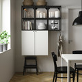 ENHET Wall storage combination, anthracite, white, 120x30x150 cm