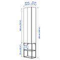 ENHET Storage combination, white, 60x32x255 cm