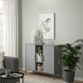 TULLSTORP Cabinet, grey, 99x35x89 cm