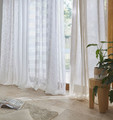 GoodHome Sheer Curtain Miri 280x260cm, ecru