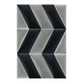 Upholstered Wall Panel Parallelogram Stegu Mollis 15x30cm R, black