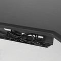 UPPSPEL / GRUPPSPEL Gaming desk and chair, black/grey, 140x80 cm