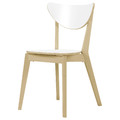 NORDMYRA Chair, white/birch