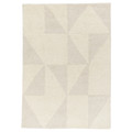 PLANKORSNING Rug, low pile, grey/beige, 170x240 cm