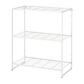 JOSTEIN Shelving unit, in/outdoor/wire white, 81x40x90 cm