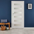 Non-rebated Internal Door Trame 80, right, white