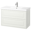 TÄNNFORSEN / ORRSJÖN Wash-stnd w drawers/wash-basin/tap, white, 102x49x69 cm