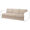 VIMLE 3-seat section, Hallarp beige