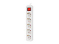 Lanberg Power Strip 3m 5x Schuko Outlet PS1-05F-0300-W, white