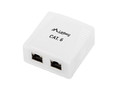 Lanberg Surface-mount Box 2x RJ45 Ca,t.6 FTP, white