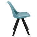 Dining Chair Norden Star Square, black/sea