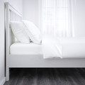 HEMNES Bed frame, white stain, 160x200 cm