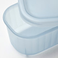 RYKTA Storage box with lid, transparent, 9x24x7 cm/0.5 l