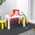 MAMMUT Children's table, in/outdoor white, 77x55 cm