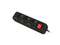 Lanberg Power Strip 1.5m 3x Schuko Outlet PS1-03F-0150-BK, black