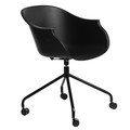 Chair with Castors Roundy, black