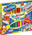 Bambino Plasticine 24 Colours with Gold & Silver