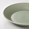 STRIMMIG Serving plate, stoneware pale grey-green, 29 cm