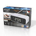 Adler Clock Radio with Wireless Charger AD 1192W, white