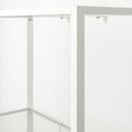 BAGGEBO Shelving unit, metal, white, 60x25x116 cm