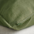 LAGERPOPPEL Cushion cover, grey-green, 50x50 cm