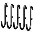 SKÅDIS Hook, black, 5 pack