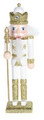 Nutcracker Christmas Decoration Henry 3 18cm, white