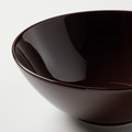 FÄRGKLAR Bowl, glossy brown, 16 cm, 4 pack
