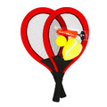 Beach Tennis Racket Set with 2 Balls, 1pc, random colours, 3+