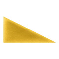 Upholstered Wall Panel Triangle Stegu Mollis 15x30cm 2pcs L, yellow