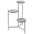 OLIVBLAD Plant stand, in/outdoor light grey, 58 cm