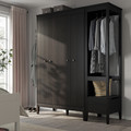 IDANÄS Wardrobe combination, dark brown, 180x59x211 cm