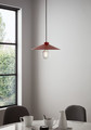 GoodHome Pendant Lamp Zanbar E27, red