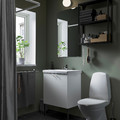 ENHET Bathroom, anthracite/white, 64x43x87 cm