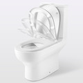 GoodHome Close-coupled Rimless Toilet with Soft Close Seat Cavally Slim 3/6L