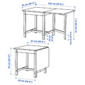 PINNTORP / PINNTORP Table and 2 chairs, light brown stained white stained/Katorp light brown stained, 67/124 cm