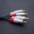 Qoltec Audio Cable 2xRCA male 2xRCA male