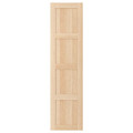 BERGSBO Door with hinges, white stained oak effect, 50x195 cm