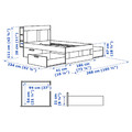BRIMNES Bedroom furniture, set of 2, white, 180x200 cm