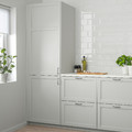 LERHYTTAN Door, light grey, 60x120 cm