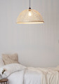 GoodHome Pendant Lamp Songor 1 x 60W E27 58cm, bamboo