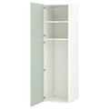 ENHET Storage combination, white/pale grey-green, 60x62x210 cm