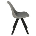 Dining Chair Norden Star Square, black/dark grey
