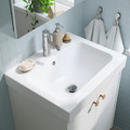 HAVBÄCK / ORRSJÖN Wash-stnd w drs/deep wash-basin/tap, white, 62x49x72 cm