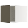 METOD Top cabinet, white/Havstorp brown-beige, 40x40 cm