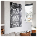 BJÖRKSTA Picture with frame, balconies/aluminium-colour, 78x118 cm